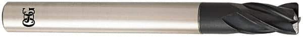 OSG - 12mm, 4 Flute, Single End, Solid Carbide, 0.5mm Corner Radius End Mill - 110mm OAL, 30° Helix, Right Hand Flute, 18mm LOC, Right Hand Cut, - Exact Tool & Supply