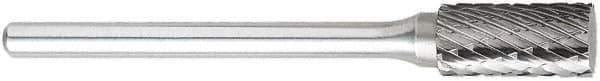 OSG - 3/16" Cut Diam, 1/8" Shank Diam, Tree Head Burr - Carbide, Point End, 3/8" LOC, 1-1/2" OAL - Exact Tool & Supply
