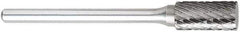 OSG - 3/16" Cut Diam, 1/8" Shank Diam, Tree Head Burr - Carbide, Point End, 3/8" LOC, 1-1/2" OAL - Exact Tool & Supply