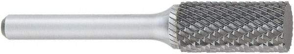 OSG - 7/16" Cut Diam, 1/4" Shank Diam, Cylinder Head Burr - Carbide, Flat End, 1" LOC, 2" OAL - Exact Tool & Supply