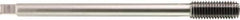 OSG - M10x1.50 Metric Coarse H7 Bright Finish Solid Carbide Thread Forming Extension Tap - Bottoming Chamfer, 5-29/32" OAL, Series 357 - Exact Tool & Supply