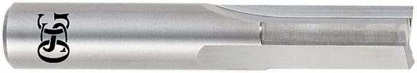 OSG - 5/16" Diam, 5/16" Shank Diam, 13/16" Length of Cut, 3 Flute Straight Router Bit - 2-1/2" Overall Length, Right Hand Cut, Solid Carbide - Exact Tool & Supply