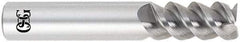 OSG - 18mm, 38mm LOC, 18mm Shank Diam, 102mm OAL, 3 Flute, Solid Carbide Square End Mill - Single End, Uncoated, Spiral Flute, 60° Helix, Centercutting, Right Hand Cut, Right Hand Flute, Series 460C - Exact Tool & Supply