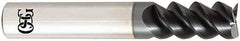 OSG - 10mm, 25mm LOC, 10mm Shank Diam, 70mm OAL, 3 Flute, Solid Carbide Square End Mill - Single End, TiAlN Finish, Spiral Flute, 60° Helix, Centercutting, Right Hand Cut, Right Hand Flute, Series HP460 - Exact Tool & Supply