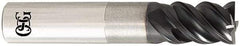 OSG - 6mm, 9mm LOC, 6mm Shank Diam, 60mm OAL, 4 Flute, Solid Carbide Square End Mill - Single End, TiAlN Finish, Spiral Flute, 50° Helix, Centercutting, Right Hand Cut, Right Hand Flute, Series HP455 - Exact Tool & Supply
