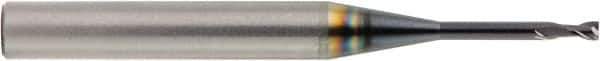 OSG - 2mm, 3mm LOC, 6mm Shank Diam, 60mm OAL, 2 Flute, Solid Carbide Square End Mill - Single End, TiAlN Finish, Spiral Flute, 30° Helix, Centercutting, Right Hand Cut, Right Hand Flute, Series HP450 - Exact Tool & Supply