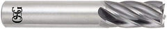 OSG - 11mm, 25mm LOC, 11mm Shank Diam, 70mm OAL, 6 Flute, Solid Carbide Square End Mill - Single End, Uncoated, Spiral Flute, 30° Helix, Centercutting, Right Hand Cut, Right Hand Flute, Series 461 - Exact Tool & Supply