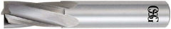 OSG - 5/64", 1/4" LOC, 1/8" Shank Diam, 1-1/2" OAL, 4 Flute, Solid Carbide Square End Mill - Single End, Uncoated, Spiral Flute, 15° Helix, Centercutting, Right Hand Cut, Right Hand Flute, Series 409 - Exact Tool & Supply