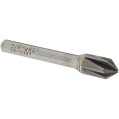 OSG - 3/8" Head Diam, 1/4" Shank Diam, Multi Flute 82° Solid Carbide Countersink - Exact Tool & Supply