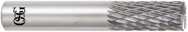 OSG - 1/8" Diam, 1/2" LOC, End Mill End, Solid Carbide Diamond Pattern Router Bit - Right Hand Cut, 1-1/2" OAL, 1/8" Shank Diam, Use on Alloy Steel, Carbon Steel, Hardened Steel - Exact Tool & Supply