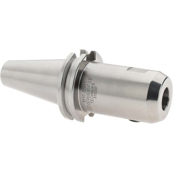 Techniks - CAT40 Taper Shank 3/4" Hole End Mill Holder/Adapter - Exact Tool & Supply