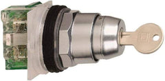 Square D - 30mm Mount Hole, 2 Position, Key Operated, Selector Switch Only - Black, Maintained (MA), Nonilluminated - Exact Tool & Supply