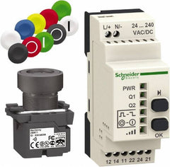 Square D - Maintained (MA) and Momentary (MO), Wireless Pushbutton System with Programmable Receiver - 24-240 VAC/VDC - Exact Tool & Supply