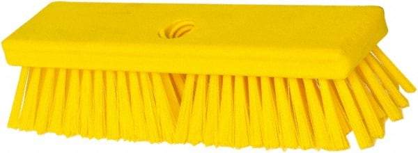 PRO-SOURCE - 1-3/4" Bristle Length, Polypropylene Food Service Brush - 10" Long x 2-1/2" Wide Head, Yellow, Foam Block - Exact Tool & Supply
