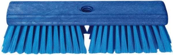 PRO-SOURCE - 1-3/4" Bristle Length, Polypropylene Food Service Brush - 10" Long x 2-1/2" Wide Head, Blue, Foam Block - Exact Tool & Supply