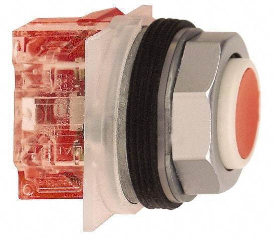 Schneider Electric - 30mm Mount Hole, Extended Straight, Pushbutton Switch with Contact Block - Octagon, Multicolor Pushbutton, Momentary (MO) - Exact Tool & Supply