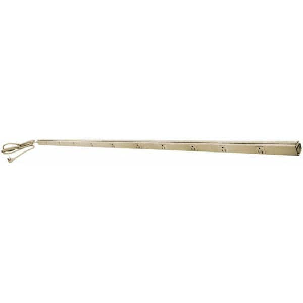 Hubbell Wiring Device-Kellems - 10 Outlets, 125 Volts, 15 Amps, 6' Cord, Power Outlet Strip - Exact Tool & Supply