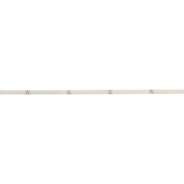 Hubbell Wiring Device-Kellems - 4 Outlets, 125 Volts, 15 Amps, 6' Cord, Power Outlet Strip - Exact Tool & Supply