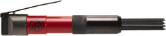Chicago Pneumatic - 4,000 BPM, 1/2" Bore Diam, Pneumatic Inline Needle Scaler - 1/2" Needle Diam, 7" Needle Length, 1.3" Stroke Length, 4.1 CFM, 90 psi, 1/4 NPT Inlet - Exact Tool & Supply