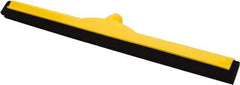 PRO-SOURCE - 24" Rubber Blade Floor Squeegee - Yellow - Exact Tool & Supply