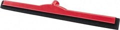 PRO-SOURCE - 24" Rubber Blade Floor Squeegee - Red - Exact Tool & Supply