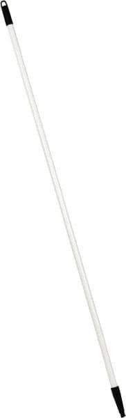 PRO-SOURCE - 60 x 1-1/4" Fiberglass Handle for Floor Squeegees & Push Brooms - Threaded Connection, White - Exact Tool & Supply