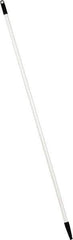 PRO-SOURCE - 60 x 1-1/4" Fiberglass Handle for Floor Squeegees & Push Brooms - Threaded Connection, White - Exact Tool & Supply