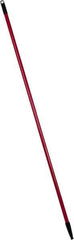 PRO-SOURCE - 60 x 1-1/4" Fiberglass Handle for Floor Squeegees & Push Brooms - Threaded Connection, Red - Exact Tool & Supply