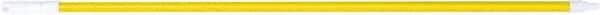 PRO-SOURCE - 60 x 1-1/4" Fiberglass Handle for Floor Squeegees & Push Brooms - Threaded Connection, Yellow - Exact Tool & Supply