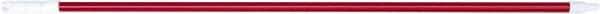 PRO-SOURCE - 60 x 1-1/4" Fiberglass Handle for Floor Squeegees & Push Brooms - Threaded Connection, Red - Exact Tool & Supply