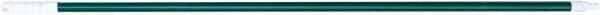 PRO-SOURCE - 60 x 1-1/4" Fiberglass Handle for Floor Squeegees & Push Brooms - Threaded Connection, Green - Exact Tool & Supply