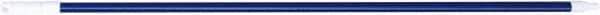 PRO-SOURCE - 60 x 1-1/4" Fiberglass Handle for Floor Squeegees & Push Brooms - Threaded Connection, Blue - Exact Tool & Supply