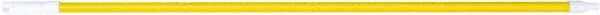 PRO-SOURCE - 54 x 1-1/4" Fiberglass Handle for Floor Squeegees & Push Brooms - Threaded Connection, Yellow - Exact Tool & Supply