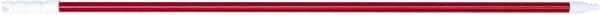 PRO-SOURCE - 54 x 1-1/4" Fiberglass Handle for Floor Squeegees & Push Brooms - Threaded Connection, Red - Exact Tool & Supply
