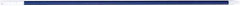 PRO-SOURCE - 54 x 1-1/4" Fiberglass Handle for Floor Squeegees & Push Brooms - Threaded Connection, Blue - Exact Tool & Supply