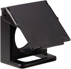 Square D - Flush Pushbutton Switch Padlock Flap - Black - Exact Tool & Supply