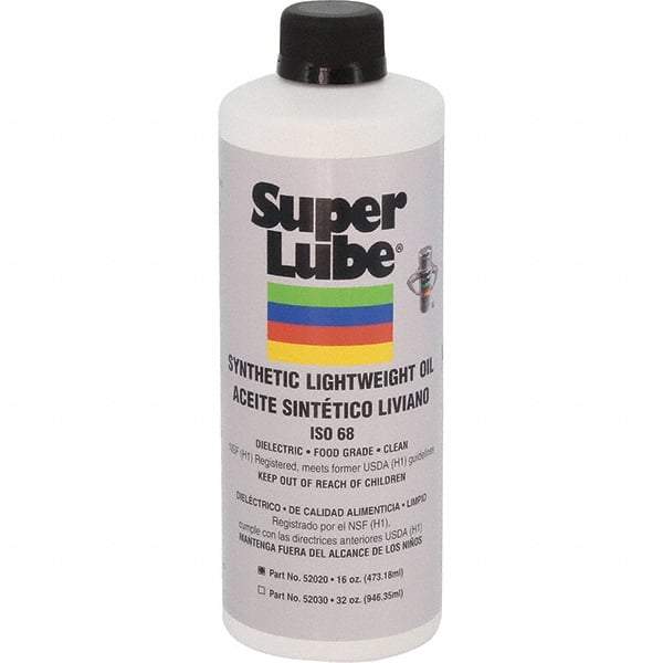 Synco Chemical - 16 oz Bottle Synthetic Lubricant - Translucent, -40°F to 500°F, Food Grade - Exact Tool & Supply
