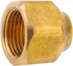 ANDERSON METALS - 3/4 x 1/4" Tube OD, 45° Lead Free Brass Flared Tube Nut - Flare Ends - Exact Tool & Supply