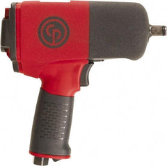 Chicago Pneumatic - 1/2" Drive, 9,000 RPM, 701 Ft/Lb Torque Impact Wrench - Pistol Grip Handle, 25.4 CFM, 90 psi, 1/4" NPT Inlet - Exact Tool & Supply