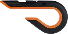 Slice - Retractable Utility Knife - Black & Orange Non-Slip Comfort Handle, 1 Blade Included - Exact Tool & Supply