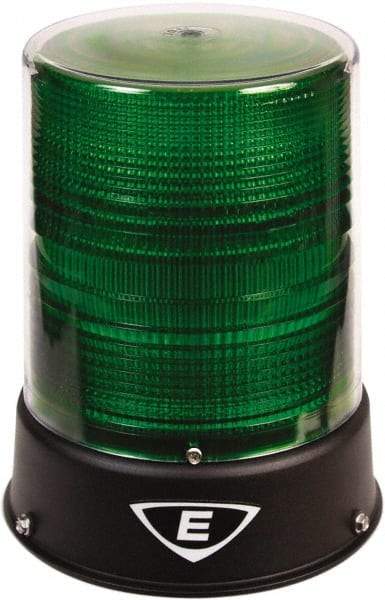 Edwards Signaling - 24 VAC/VDC, 4X NEMA Rated, LED, Green, Flashing, Steady Light - 65 Flashes per min, 3/4 Inch Pipe, 8-1/4 Inch Diameter, 7-3/4 Inch High, IP66 Ingress Rating, Pipe Mount - Exact Tool & Supply