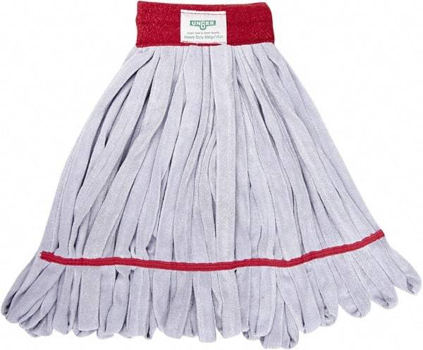 Unger - 5" Red Head Band, Large Microfiber Loop End Mop Head - 4 Ply, Clamp Jaw Connection, Use for General Purpose - Exact Tool & Supply
