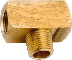 ANDERSON METALS - 1/4-18 Male Thread x 1/4-18 Female Thread, Lead Free Brass Industrial Pipe Male Branch Tee - MNPT x FNPT, 1,000 psi - Exact Tool & Supply