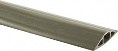 Hubbell Wiring Device-Kellems - 1 Channel, 10 Ft Long, 7.9mm Max Compatible Cable Diam, Gray PVC On Floor Cable Cover - 2-3/4" Overall Width x 13.5mm Overall Height, 15.2mm Channel Width x 7.9mm Channel Height - Exact Tool & Supply