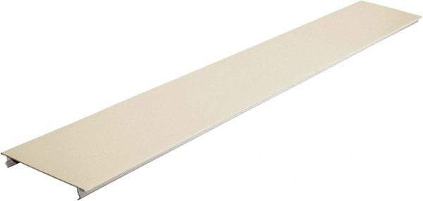 Hubbell Wiring Device-Kellems - 31-1/2 Inch Long x 4-3/4 Inch Wide x 1/4 Inch High, Rectangular Raceway Cover - Ivory, For Use with HBL4750 Series Raceways - Exact Tool & Supply