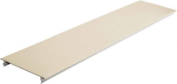 Hubbell Wiring Device-Kellems - 19-1/2 Inch Long x 4-3/4 Inch Wide x 1/4 Inch High, Rectangular Raceway Cover - Ivory, For Use with HBL4750 Series Raceways - Exact Tool & Supply