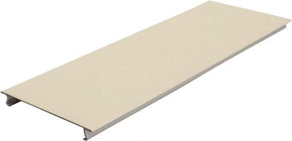 Hubbell Wiring Device-Kellems - 13-1/2 Inch Long x 4-3/4 Inch Wide x 1/4 Inch High, Rectangular Raceway Cover - Ivory, For Use with HBL4750 Series Raceways - Exact Tool & Supply