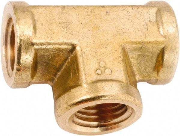 ANDERSON METALS - Class NSF, 3/4" Internal Pipe, Lead Free Brass Tee - NPT - Exact Tool & Supply