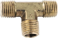 ANDERSON METALS - Class NSF, 3/8" Internal Pipe, Lead Free Brass Union Tee - NPT - Exact Tool & Supply