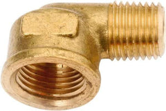 ANDERSON METALS - Class NSF, 1/2 x 3/8" Internal Pipe, Lead Free Brass 90° Street Elbow - NPT - Exact Tool & Supply